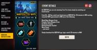 Some events on Booyah offer diamonds and even Google Play Store gift cards (Image via Free Fire)